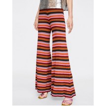Multi-color Stripe Pattern Decorated Pants Multi-color Stripe Pattern Decorated Pants
