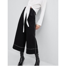 Black Pure Color Design Loose Pants Black Pure Color Design Loose Pants