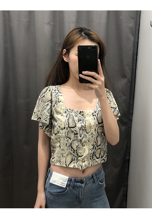 White Feifei Sleeve High Waist Short Top White Feifei Sleeve High Waist Short Top