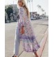 Purple Lilac Flower Kimono
